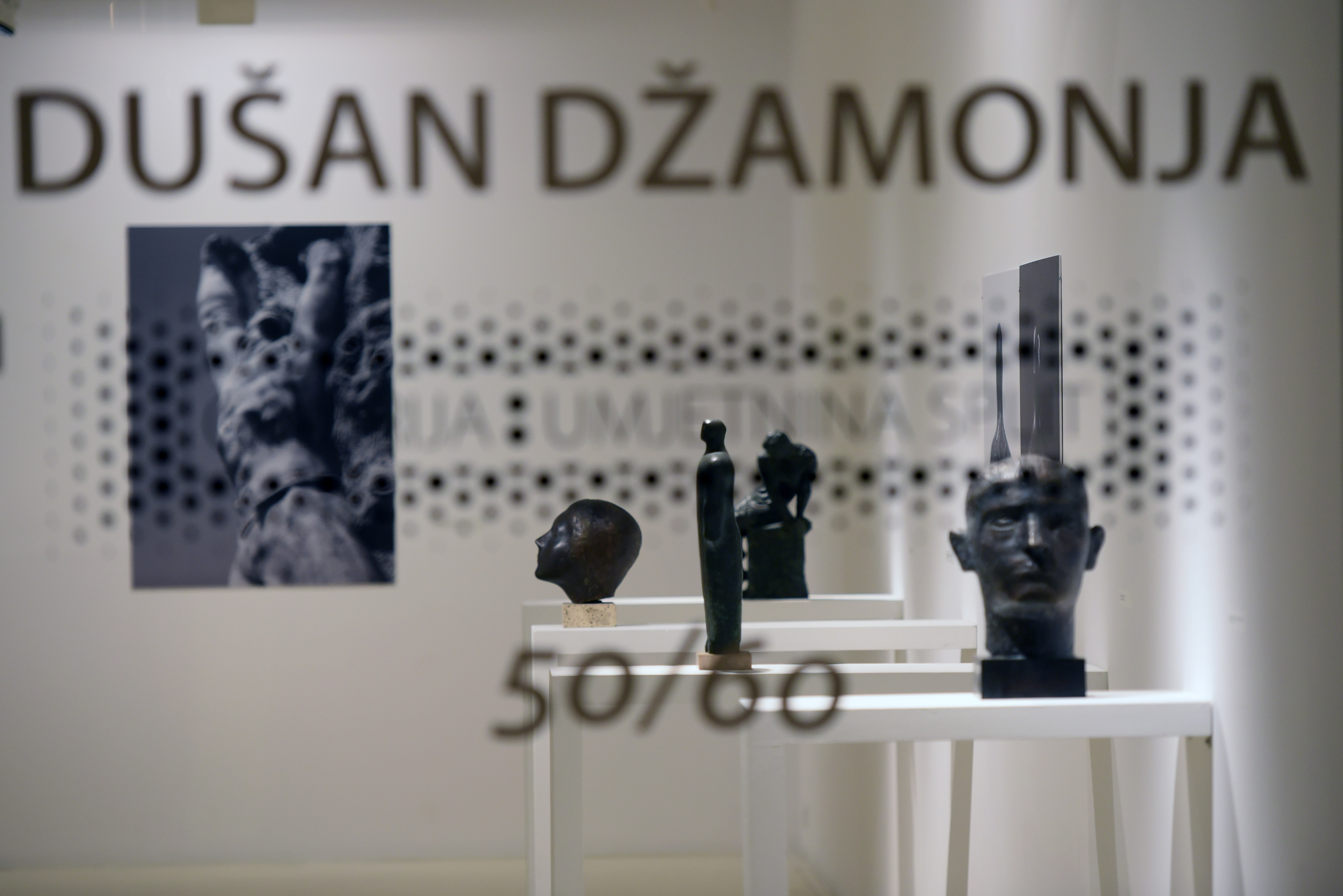 SPLIT, 24.01.2019.Otvorenje izložbe "Dušan Džamonja 50/60" u Galeriji umjetnina 
foto/ HINA: Mario Strmotić/ MS
