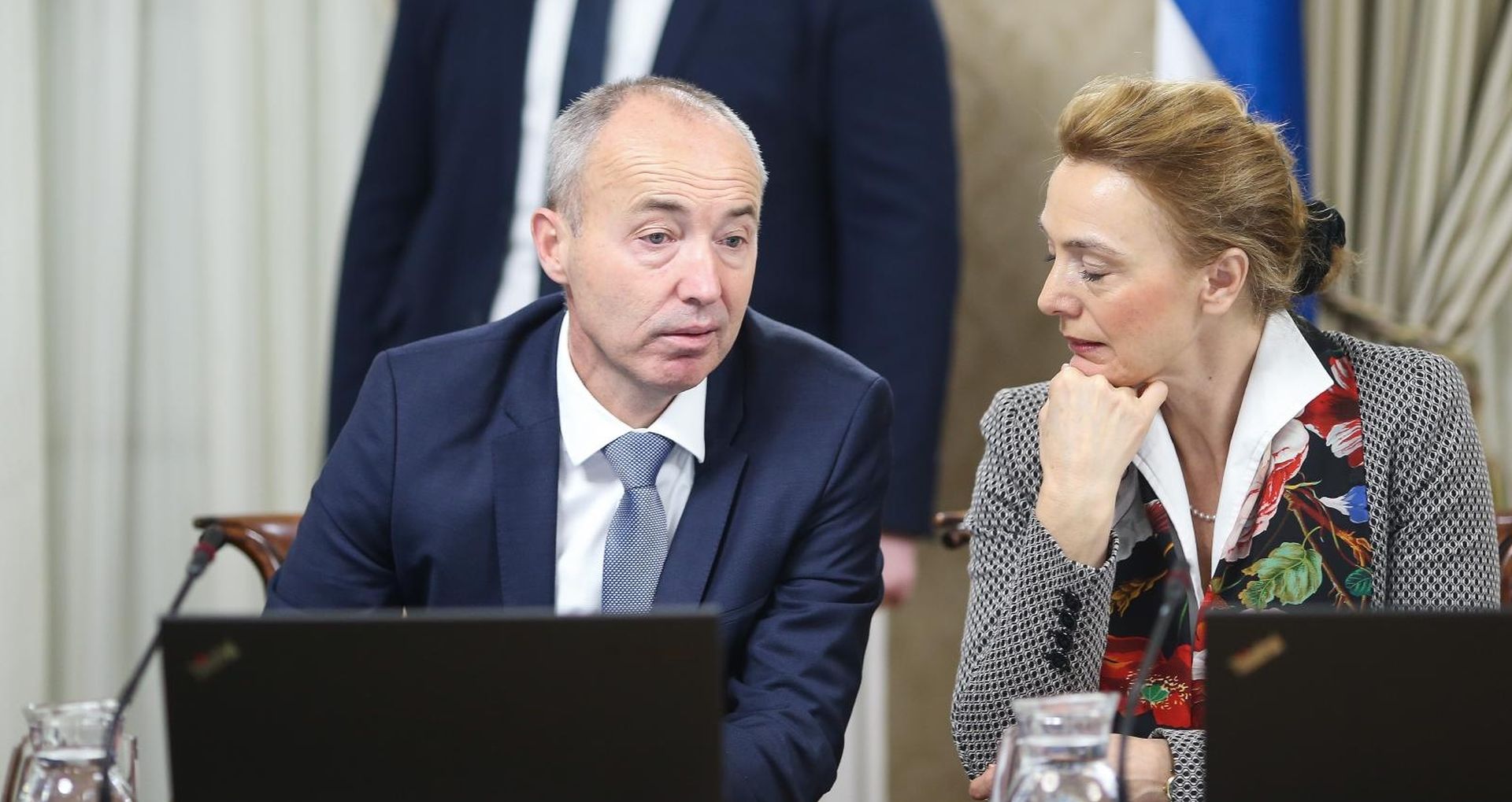 Zagreb: 135. redovna sjednica Vlade RH u Banskim dvorima 03.01.2019., Zagreb - 135. redovna sjednica Vlade RH u Banskim dvorima. Damir Krsticevic, Marija Pejcinovic Buric. 

Photo: Luka Stanzl/PIXSELL