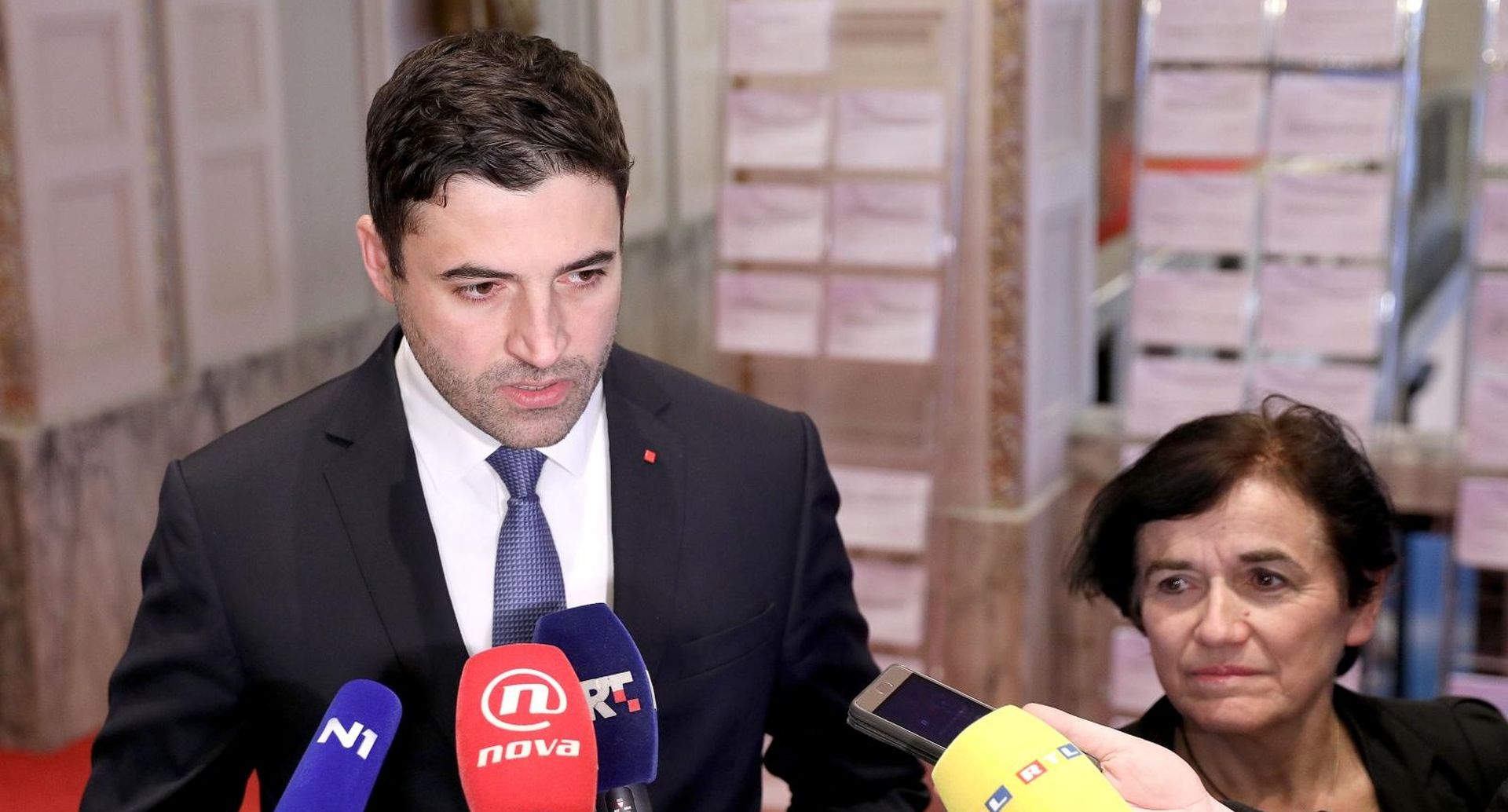 Zagreb: Davor Bernardić održao je u Saboru konferenciju za medije 04.12.2018., Zagreb- Predsjednik SDP-a Davor Bernardic odrzao je u Saboru konferenciju za medije.

Photo: Patrik Macek/PIXSELL