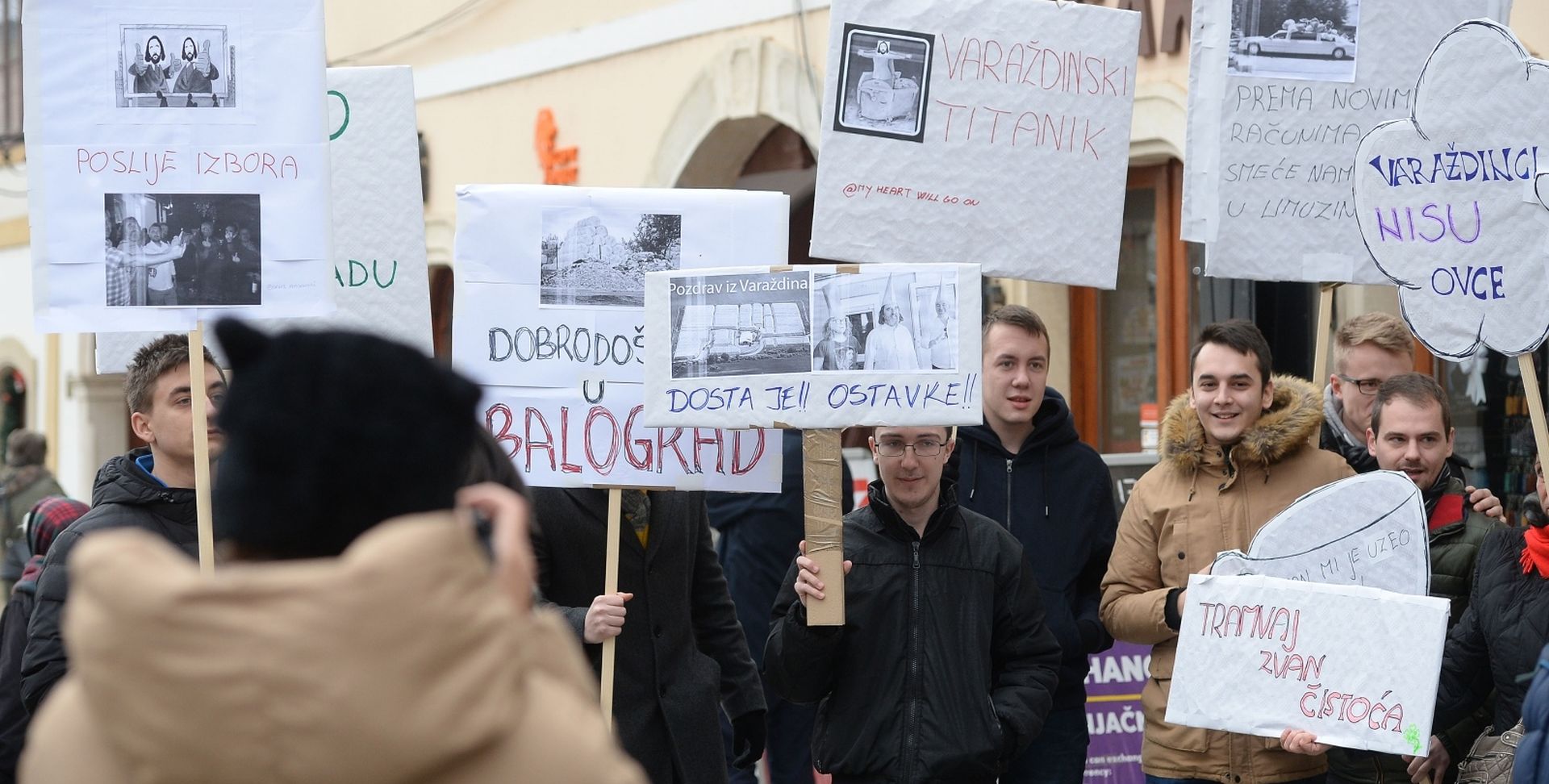 Varaždinci prosvjeduju protiv gradonačelnika Ivana čehoka i tvrtke Čistoća 05.01.2019., Varazdin - Varazdinci prosvjedovali protiv gradonacelnika Ivana Cehoka i tvrtke Cistoca. 
Photo: Vjeran Zganec Rogulja/PIXSELL