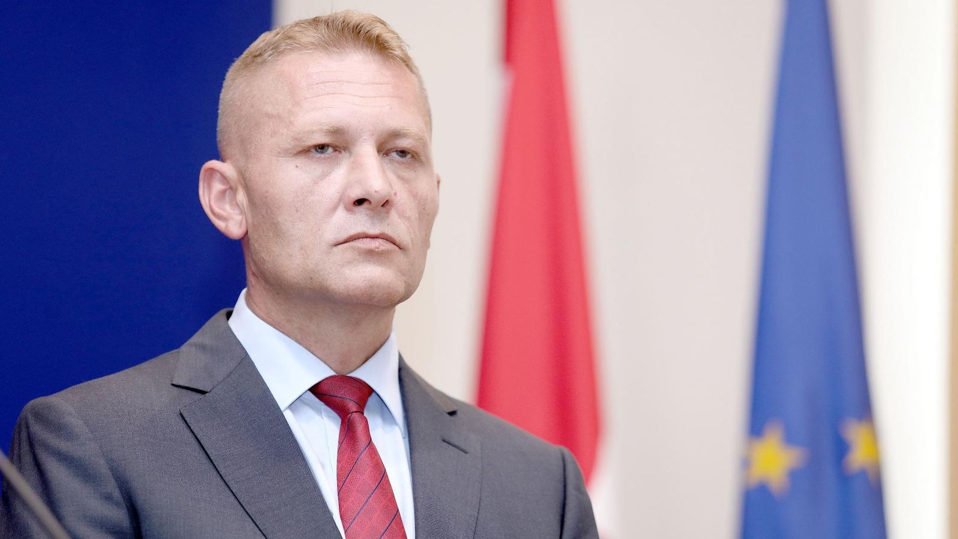 Zagreb: HSS predlaže zakon o ispitivanju porijekla imovine 05.09.2018., Zagreb- U Saboru je odrzana konferencija za medije Kluba zastupnika Hrvatske seljacke stranke. O prijedlogu zakona o ispitivanju porijekla imovine i posebnom oporezivanju nezakonito stecene imovine  govorili su Kreso Beljak,  Davor Vlaovic i Branko Vuksic.
Photo: Patrik Macek/PIXSELL
