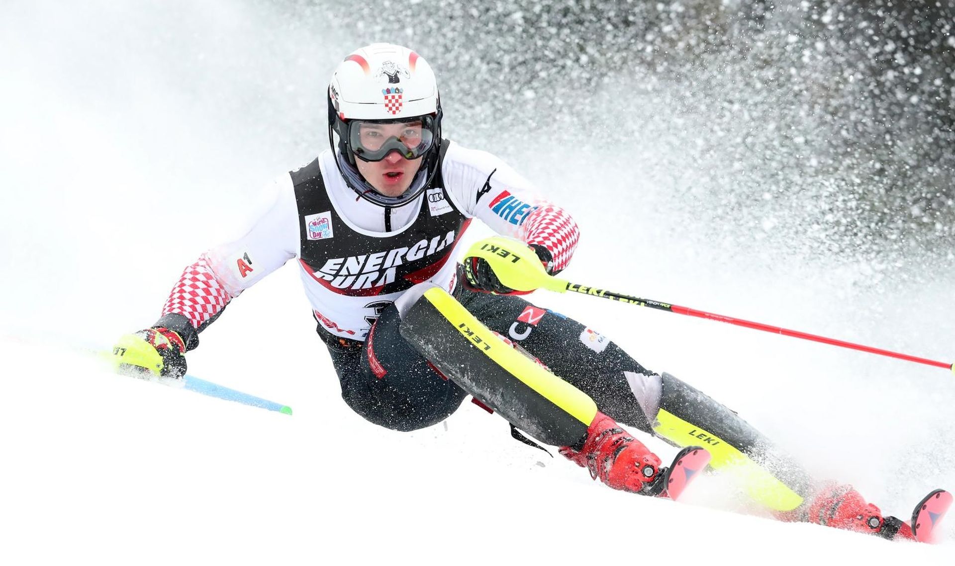 Zagreb:  Hrvatski skijaši u prvoj vožnji muškog slaloma Snow Queen Trophy 2019. 06.01.2019., Zagreb - Prva voznja muske slalomske utrke Audi FIS Svjetskog skijaskog kupa Snow Queen Trophy. Istok Rodes. Photo: Sanjin Strukic/PIXSELL