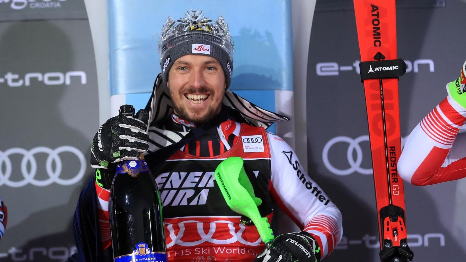 06.01.2019., Zagreb - Na Sljemenu se odrzava utrka muskog slaloma Audi FIS Svjetskog skijaskog kupa Snow Queen Trophy. Marcel Hirscher Photo: Slavko Midzor/PIXSELL