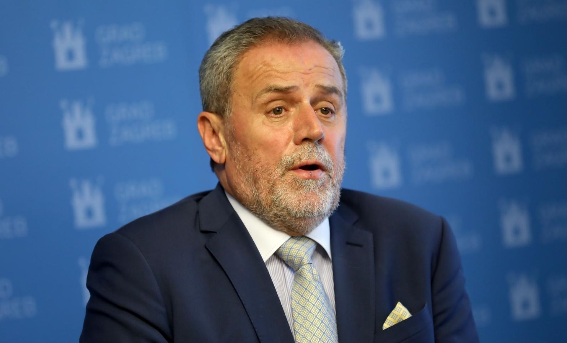 07.11.2018.Zagreb - Gradonacelnik Milan Bandic odrzao je konferenciju za medije u gradskom Poglavarstvu nakon sluzbenog boravka u Moskvi.
 Photo: Jurica Galoic/PIXSELL