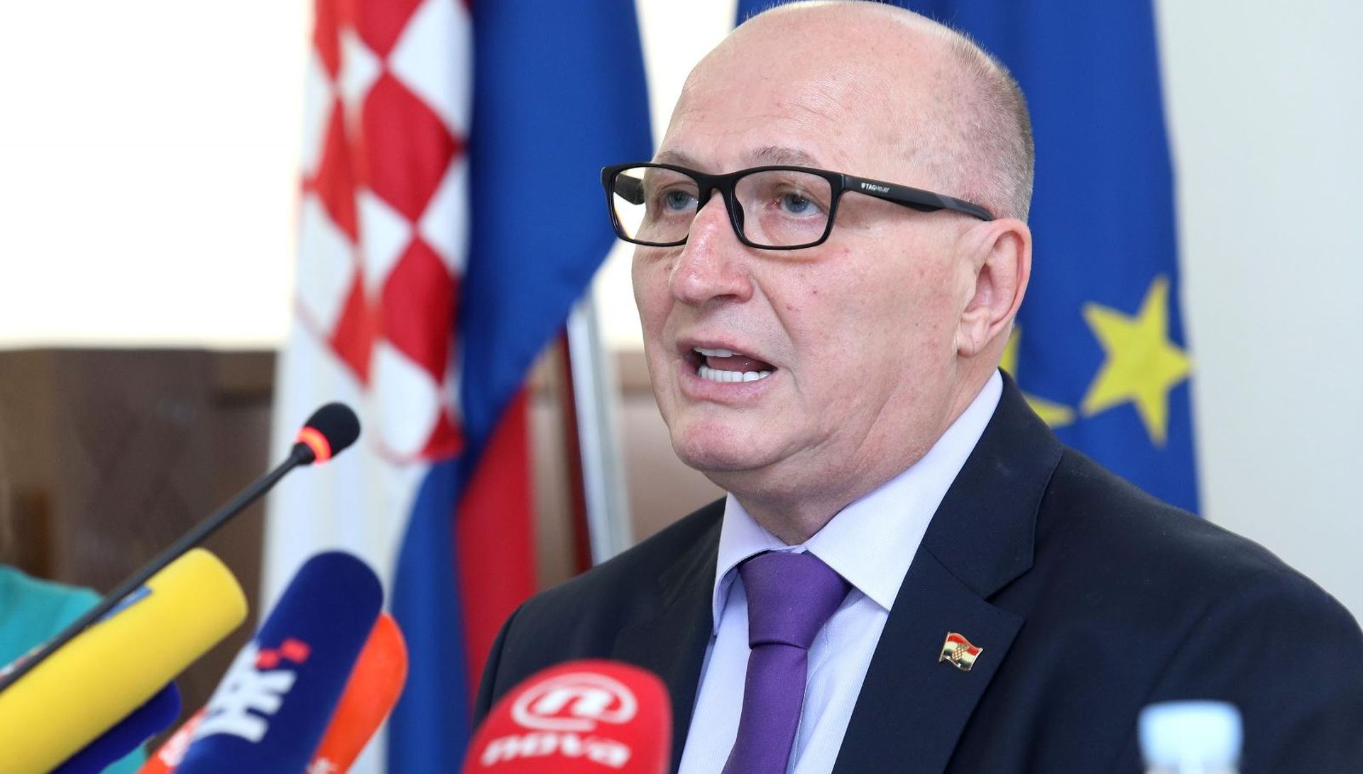 08.05.2018., Zagreb - Predsjednik Ustavnog suda Miroslav Separovic objavio je na konfrenciji za medije odluku o zakonu o Agrokoru.
Photo: Patrik Macek/PIXSELL