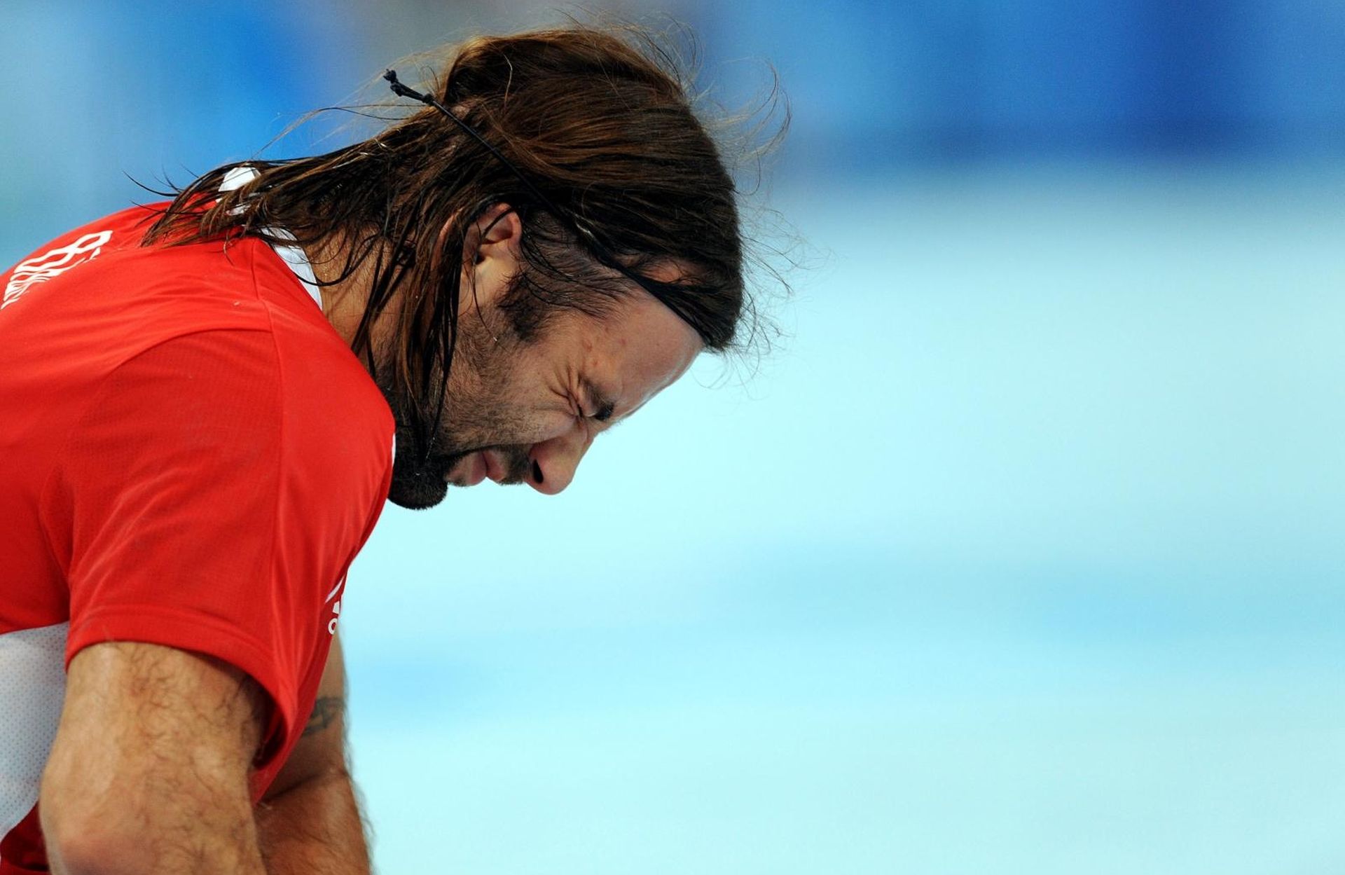 24.08.2008. Peking, Beijing - U utakmici za trece mjesto Hrvatska rukometna reprezentacija izgubila je od Spanjolske (29-35) i tako ostala bez medalje na Olimpijskim igrama.  Tuzni Ivano Balic.
Photo Goran Stanzl/Vecernji list