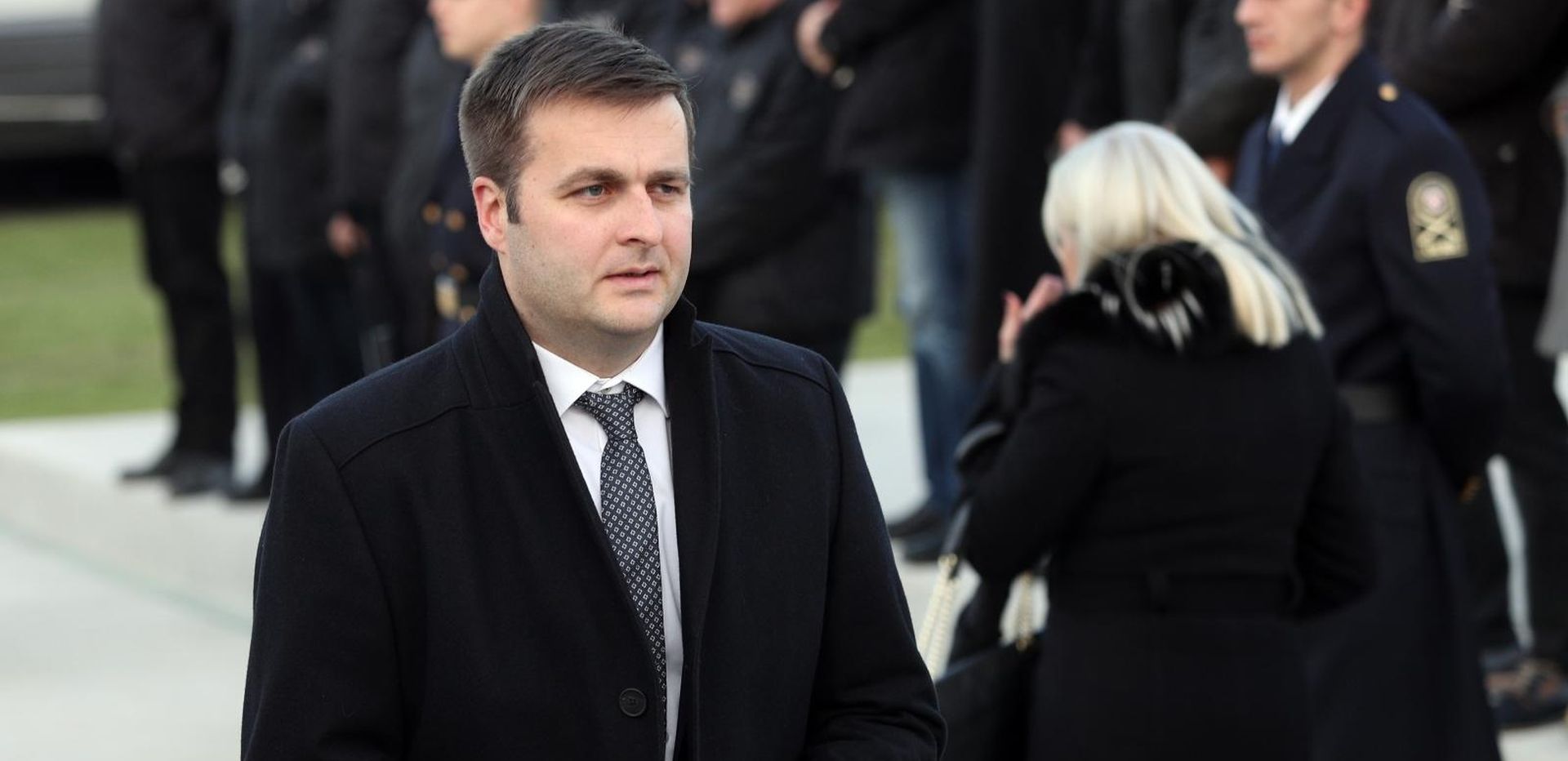 10.12.2018., Zagreb - Svecanost otkrivanja spomenika prvom hrvatskom predsjedniku dr. Franji Tudjmanu, rad akademskog kipara Kuzme Kovacica, na raskrizju Ulice grada Vukovara i Ulice Hrvatske bratske zajednice. Tomislav Coric Photo: Davor Puklavec/PIXSELL