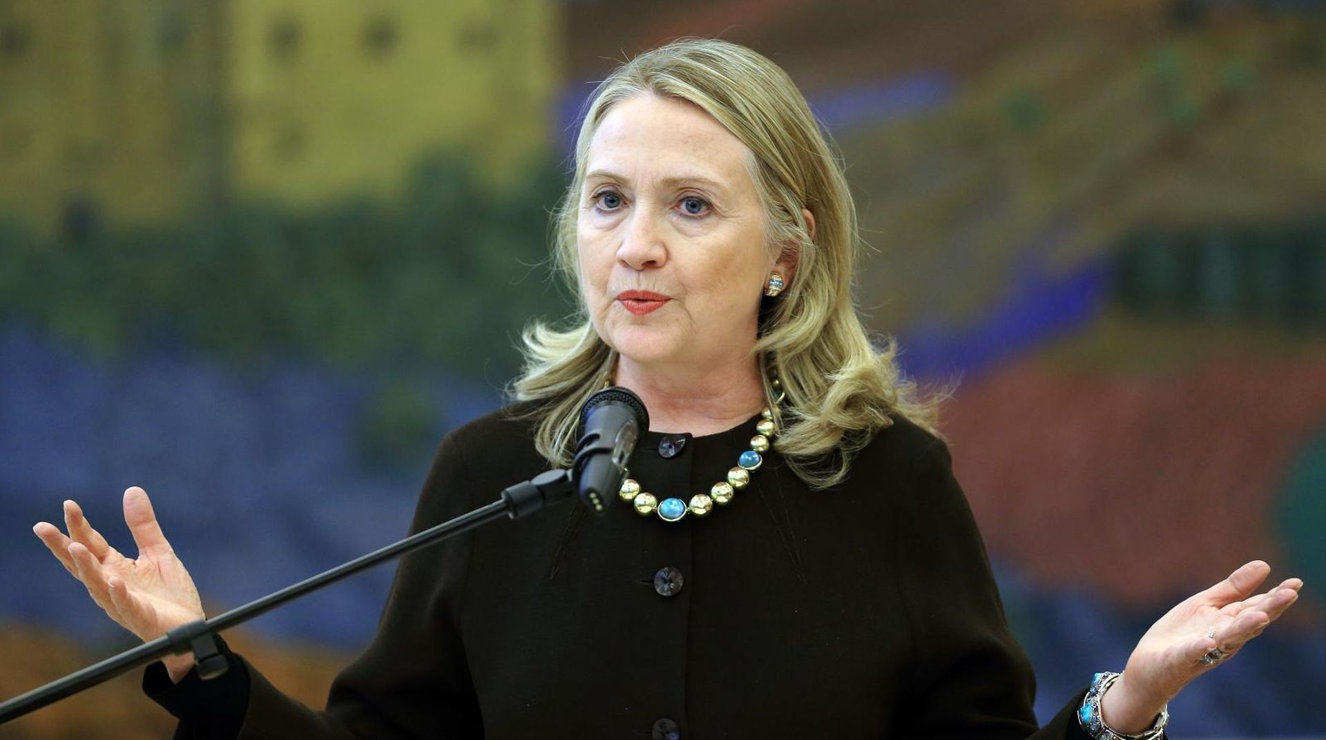 31.10.2012., Zagreb - Predsjednik Republike Hrvatske Ivo Josipovic primio je u Uredu predsjednika drzavu tajnicu Sjedinjenih Americkih Drzava Hillary Clinton koja je posjetila Zagreb u sklopu turneje po zemljama Zapadnog Balkana. Photo: Zeljko Lukunic/PIXSELL