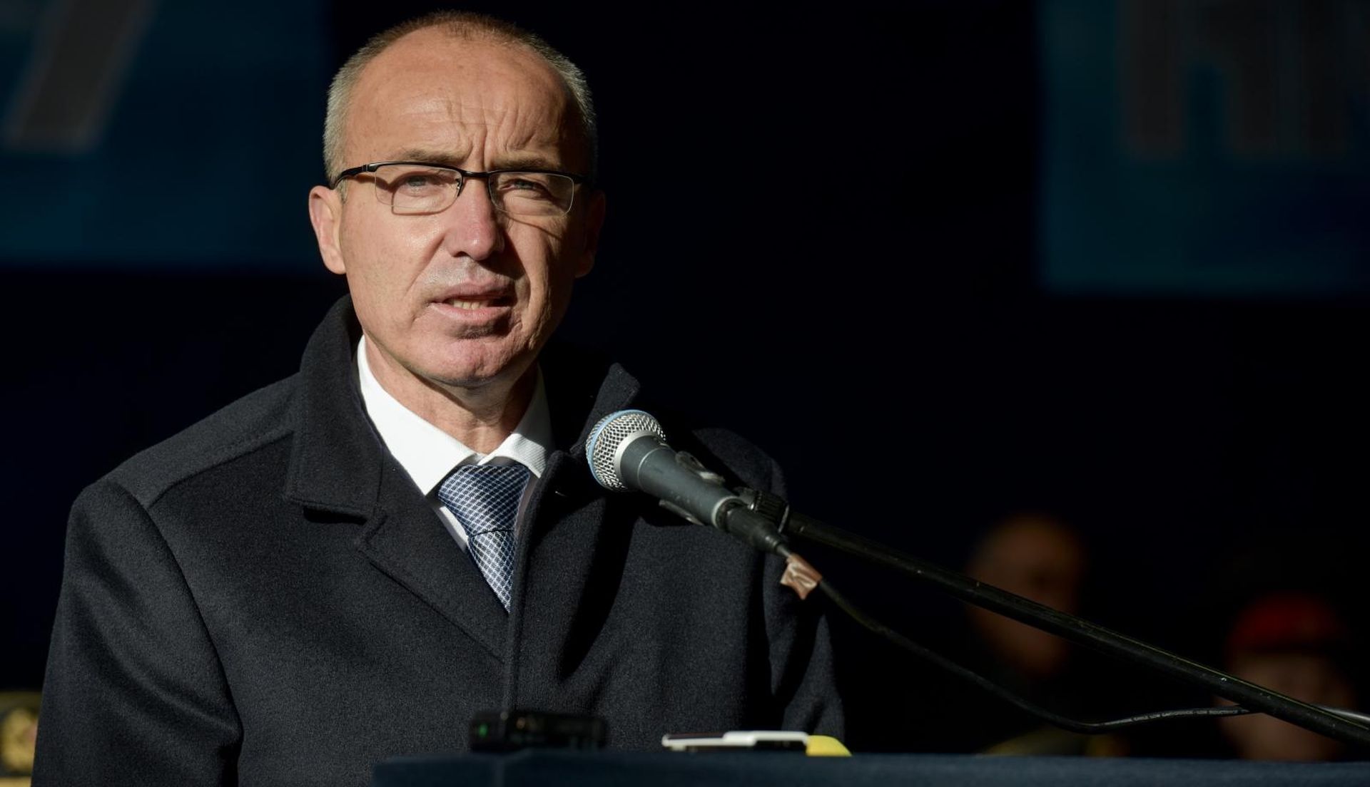 12.12.2018., Zemunik - U vojarni Pukovnik Mirko Vukusic odrzana je sredisnja svecanost obiljezavanja 27. obljetnice utemeljenja Hrvatskog ratnog zrakoplovstva. Damir Krsticevic, ministar obrane. 
Photo: Dino Stanin/PIXSELL