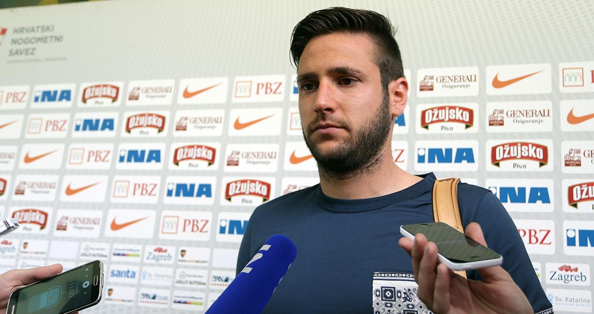 20.05.2016., Zagreb - Okupljenjem hrvatske nogometne reprezentacije u Hotelu As zapocele su pripreme za Euro 2016 u Francuskoj. Duje Cop. 
Photo: Goran Stanzl/PIXSELL