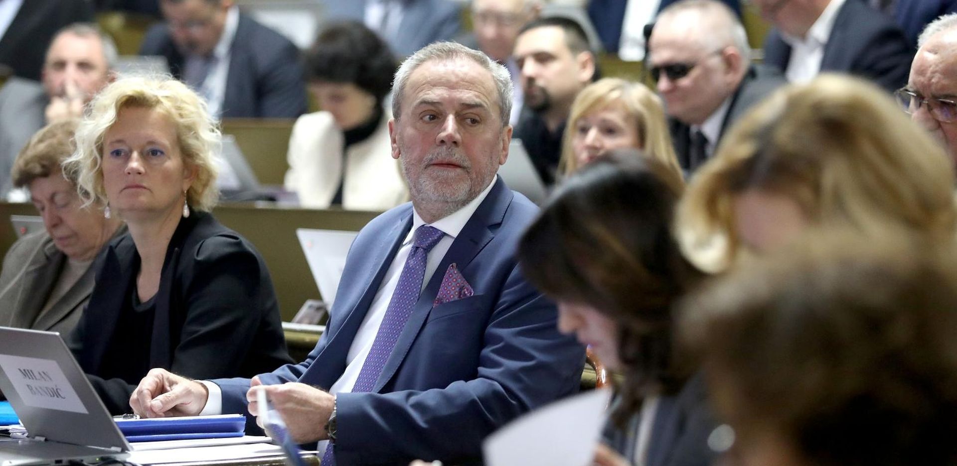 24.01.2019., Zagreb - U Staroj gradskoj vijecnici pocela je 19. sjednica Gradske skupstine grada Zagreba. Milan Bandic.
Photo: Patrik Macek/PIXSELL