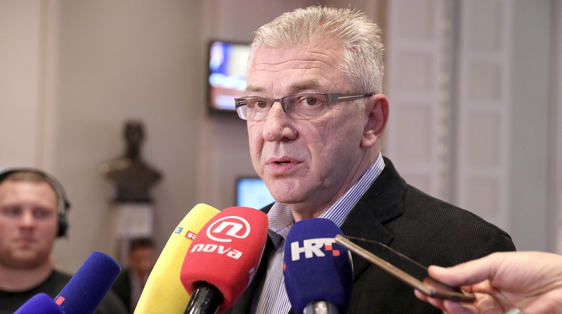 Zagreb: Ranko Ostojić o stanju u sigurnosnom sustavu 24.10.2018., Zagreb - Ranko Ostojic dao je u Saboru izjavu o stanju u sigurnosnom sustavu. Photo: Patrik Macek/PIXSELL