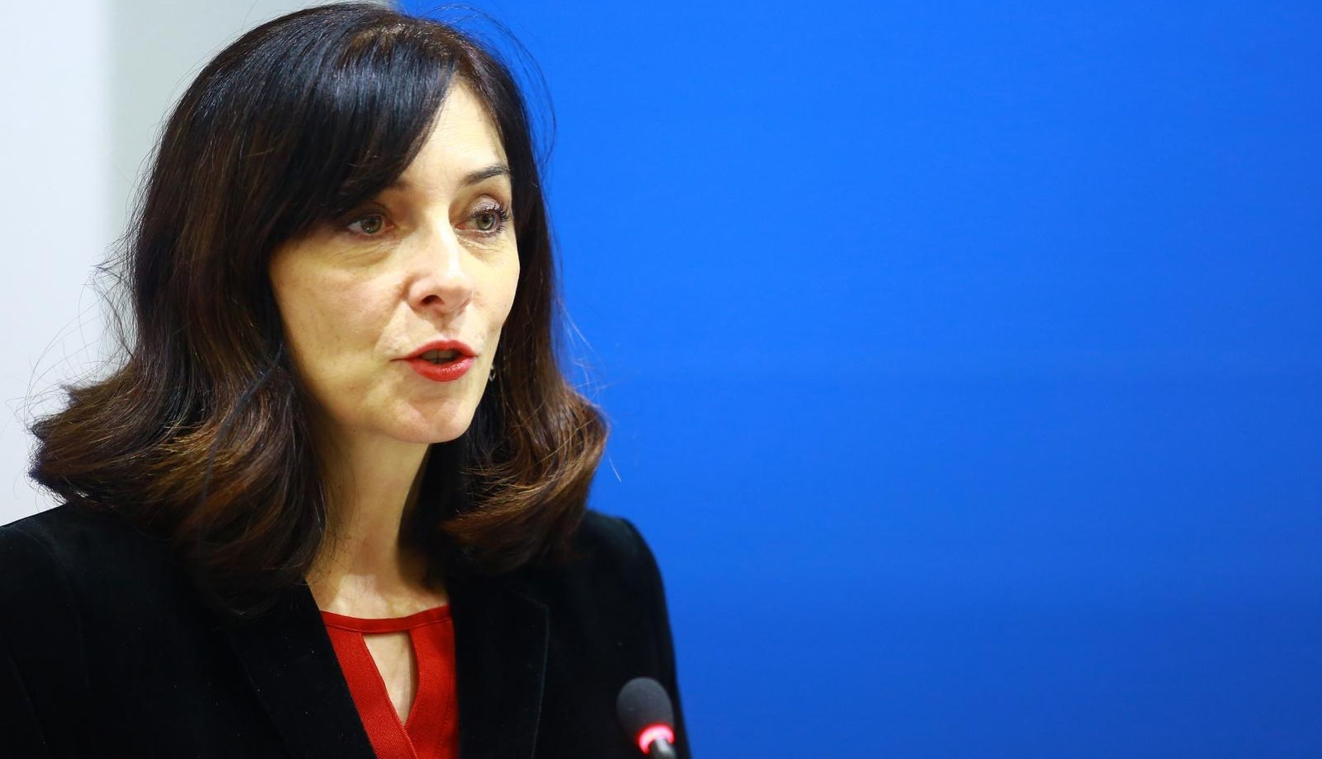 Zagreb: Potpisan kolektivni ugovor za zaposlenike u sustavu znanosti i visokog obrazovanja 27.12.2018., Zagreb - U Ministarstvu znanosti i obrazovanja potpisan je granski kolektivni ugovor za zaposlenike u sustavu znanosti i visokog obrazovanja. Blazenka Divjak, ministrica znanosti i obrazovanja. Photo: Borna Filic/PIXSELL
