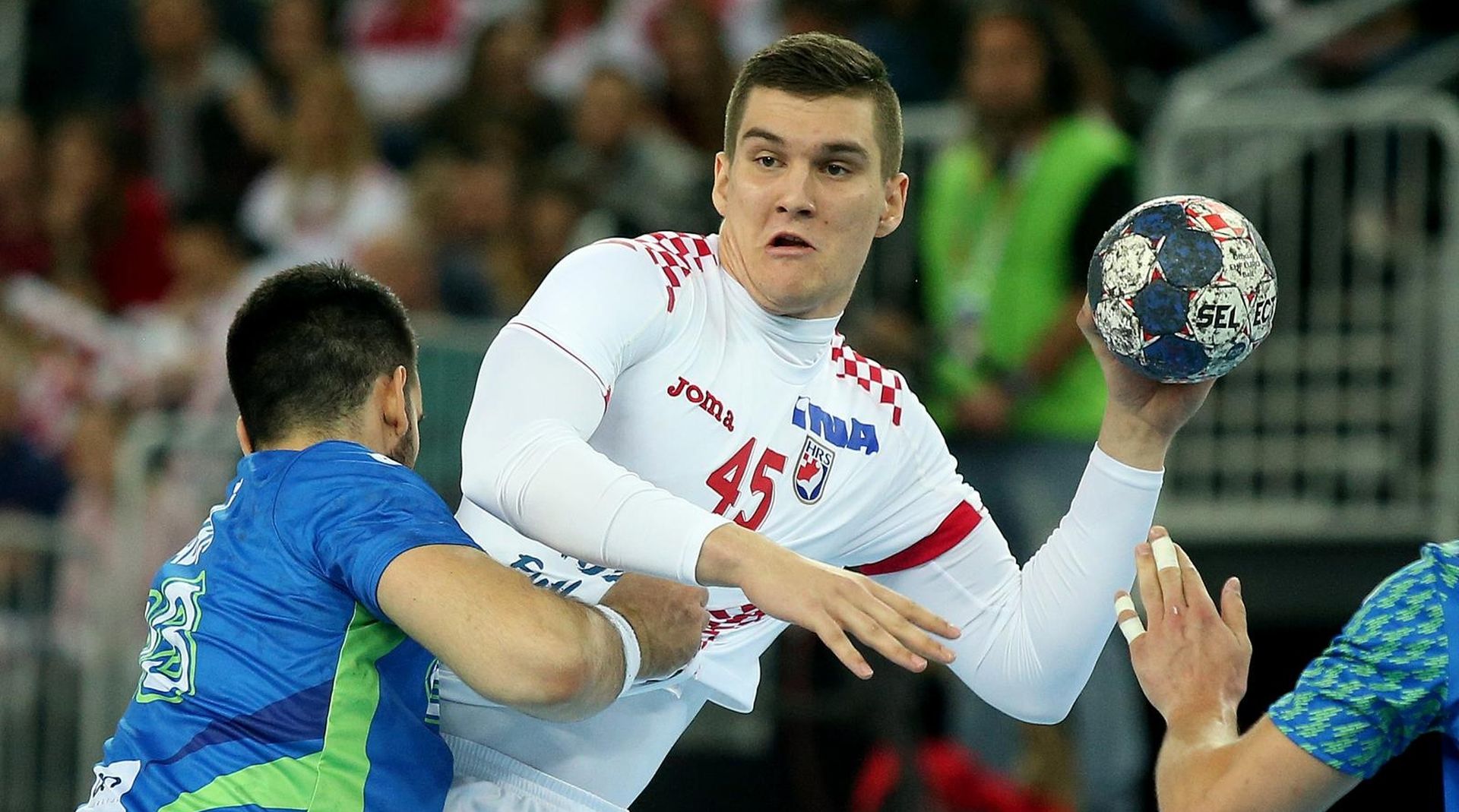 28.10.2017., Arena Zagreb, Zagreb - Prijateljska rukometna utakmica Hrvatska - Slovenija. Halil Jaganjac 
Photo: Igor Kralj/PIXSELL