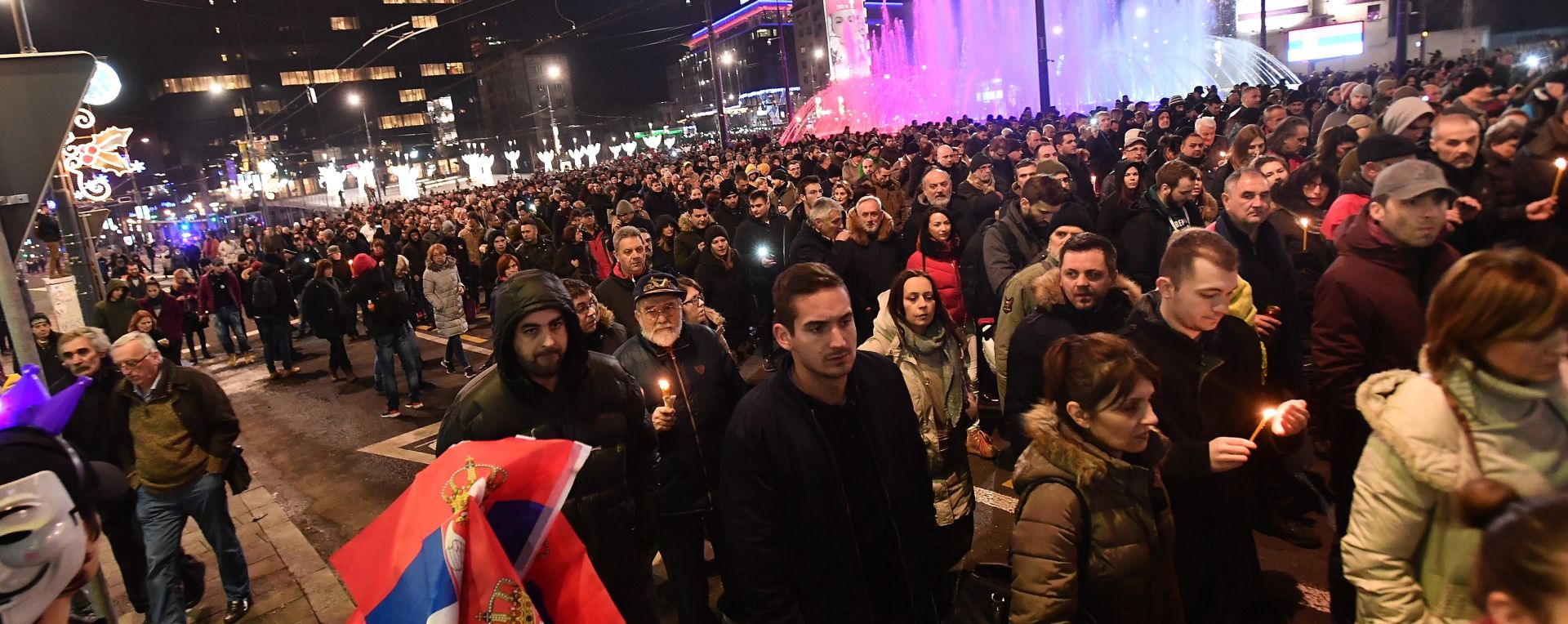 16.01.2019., Beograd, Srbija - Prosvjedna setnja kojom se obiljezila godisnjica ubojstva lidera kosovskih Srba Olivera Ivanovica. 
Photo: Srdjan Ilic/PIXSELL