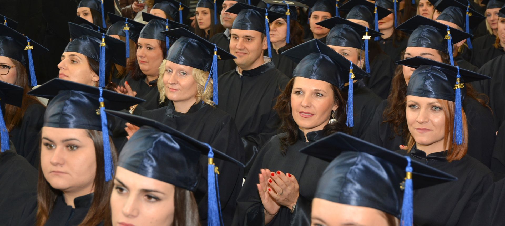 11.11.2016., Bjelovar, hotel Central - Svecana promocija strucnih prvostupnika inzenjera mehatronike i strucnih prvostupnika i prvostupnica studija sestrinstva Visoke tehnicke skole u Bjelovaru odrzana je u hotelu Central. Svecanosti su pristupila 154 diplomanta sa ta dva navedena studija kojima su urucene diplome od strane dekanice Zrinke Puharic. 
Photo: Damir Spehar/PIXSELL