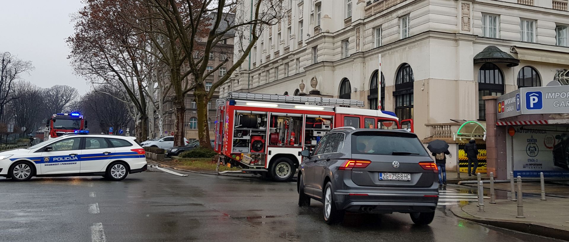Zagreb, 29.01.2019 - U zagrebaèkom hotelu Esplanade izbio je u utorak poslijepodne manji poar.
foto HINA/ Denis CERIÆ/ ik