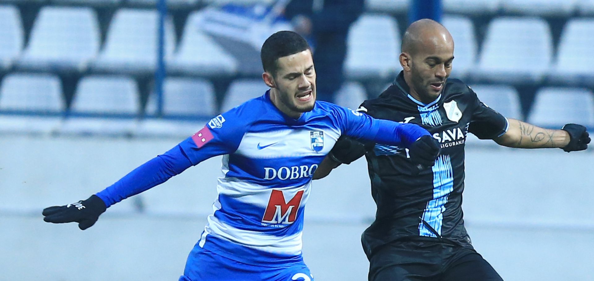01.12.2018., stadion Gradski vrt, Osijek - Hrvatski Telekom Prva liga, 16.
kolo, NK Osijek - HNK Rijeka. Haris Hajradinovic, Heber. 
Photo: Davor Javorovic/PIXSELL