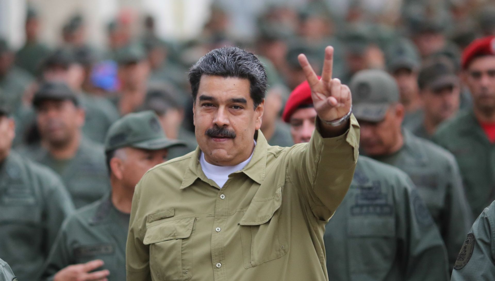 epa07332221 A handout picture provided by Miraflores press shows the Venezuelan President Nicolas Maduro during an event with the members of the Bolivarian National Armed Force in Caracas, Venezuela, on 30 January 2019.  EPA/PRENSA MIRAFLORES / HANDOUT  HANDOUT EDITORIAL USE ONLY/NO SALES