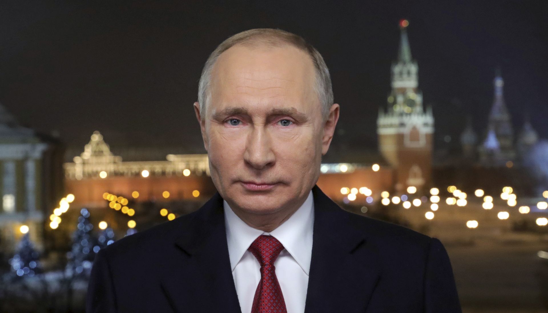 epa07255892 Russian President Vladimir Putin speaks during his annual New Year's address to the nation in Moscow, Russia, 31 December 2018.  EPA/MIKHAEL KLIMENTYEV / SPUTNIK / KREMLIN POOL MANDATORY CREDIT