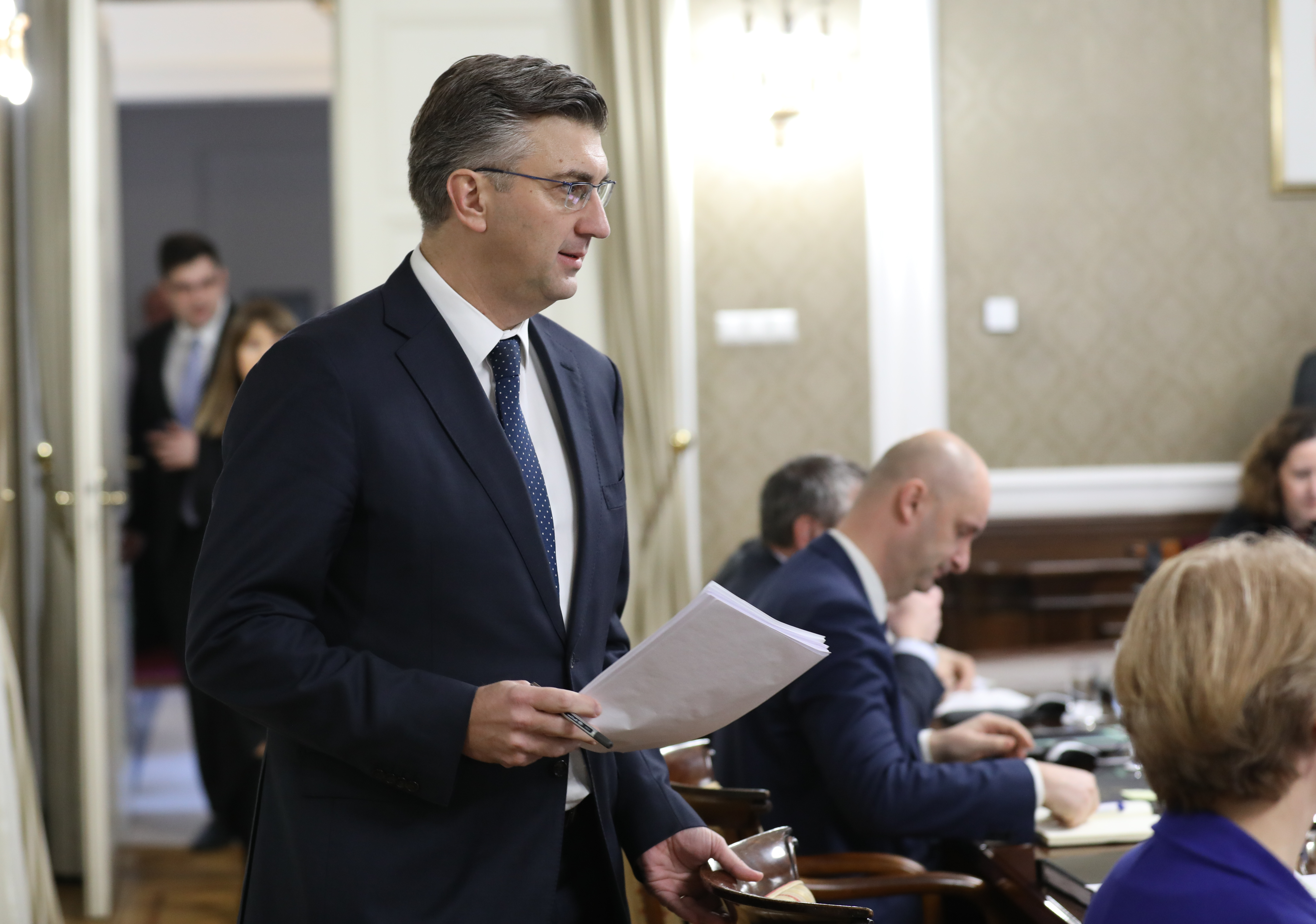 Zagreb, 07.02.2018 - Redovita sjednica Vlade. Na fotografiji Andrej Plenković.
foto HINA/ Admir BULJUBAŠIĆ/ abu