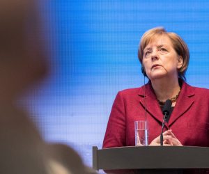 epa07350211 German Chancellor Angela Merkel attends the press conference after the Summit of the Prime minister of the Visegrad Group (V4) in Bratislava, Slovakia, 07 February 2019. The German Chancellor Angela Merkel participates at the V4 Prime Minister Summit.  EPA/JAKUB GAVLAK