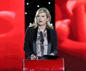 01.02.2019., Plaza Event Centar, Zagreb - Svecana 14. dodjela nagrade Ponos Hrvatske za humanost, hrabrost, postenje i dobrotu. Predsjednica RH Kolinda Grabar-Kitarovic, visoka pokroviteljica nagrade. 
Photo: Igor Kralj/PIXSELL