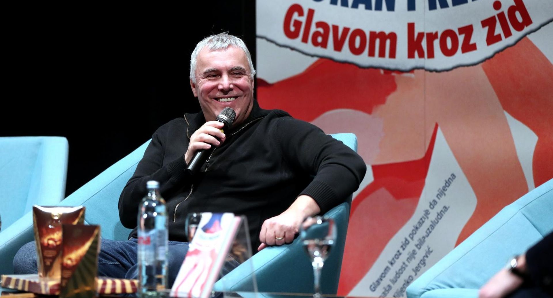 04.02.2019., Zagreb - Predstavljanje zbirke prica Zorana Predina "Glavom kroz zid" u  Zagrebackom kazalistu mladih. 
Photo: Igor Kralj/PIXSELL