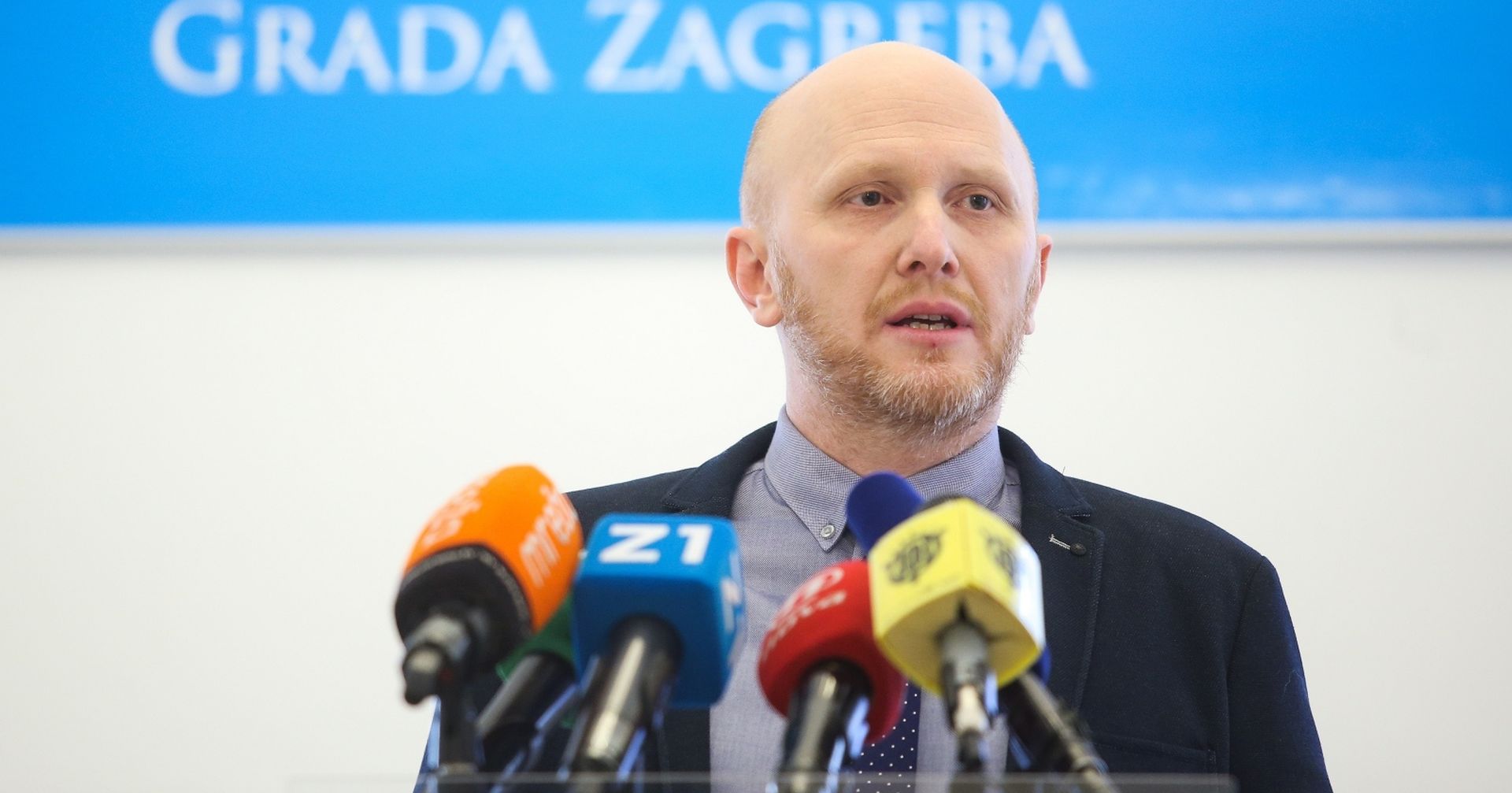 Zagreb: Dugovi pravnih osoba prema Gradu Zagrebu premašili milijardu kuna 06.02.2019., Zagreb, Stara gradska vijecnica - Gradski zastupnik Renato Petek odrzao je  konferenciju za medije o dugovima pravnih osoba prema Gradu Zagrebu koji su premasili milijardu kuna.
Photo: Luka Stanzl/PIXSELL