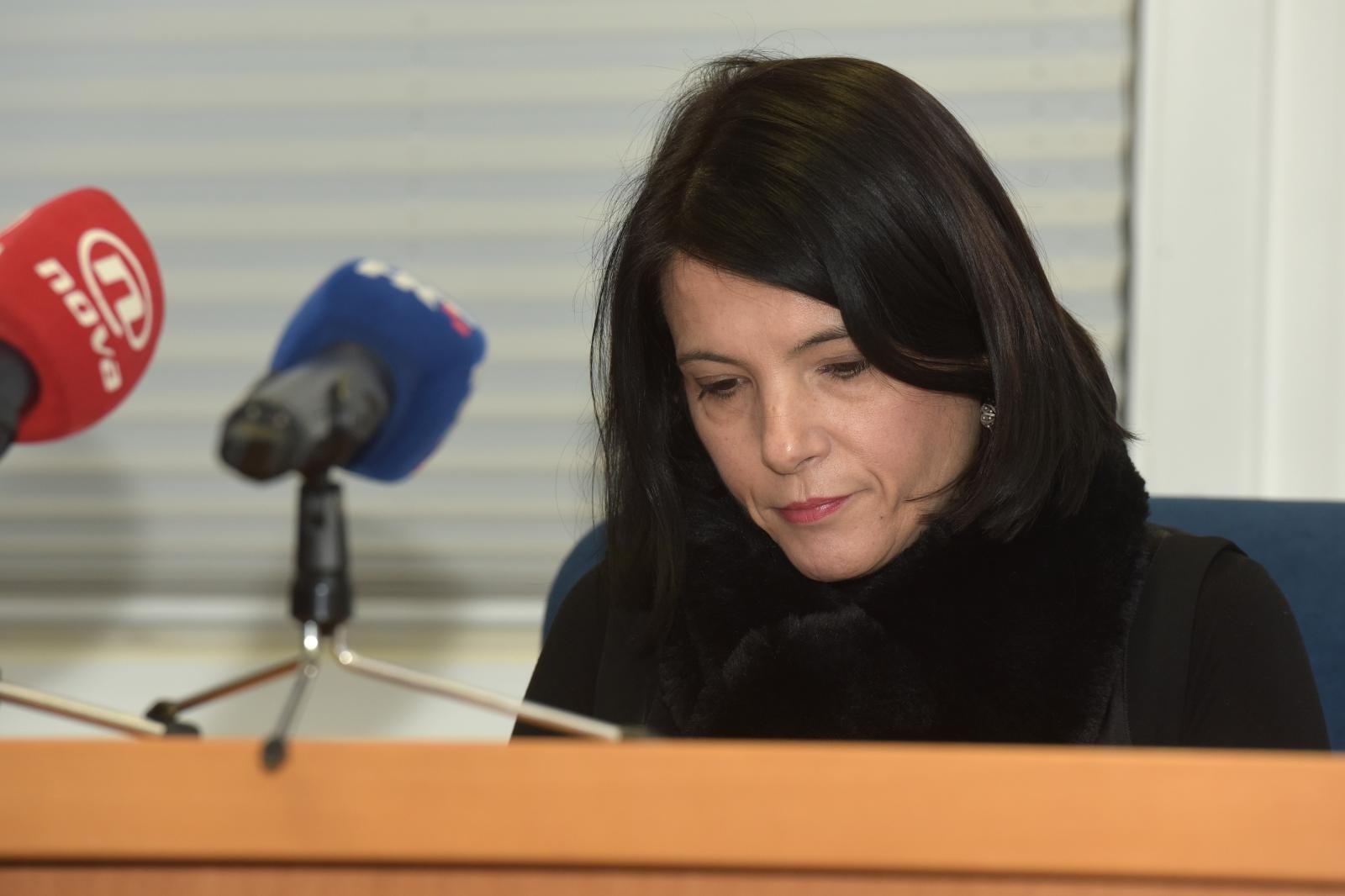 14.12.2018., Zadar -   Sutkinja Mitra Mestrovic u slucaju optuzenog Darka Kovacevica Daruvarca
Photo: Dino Stanin/PIXSELL
