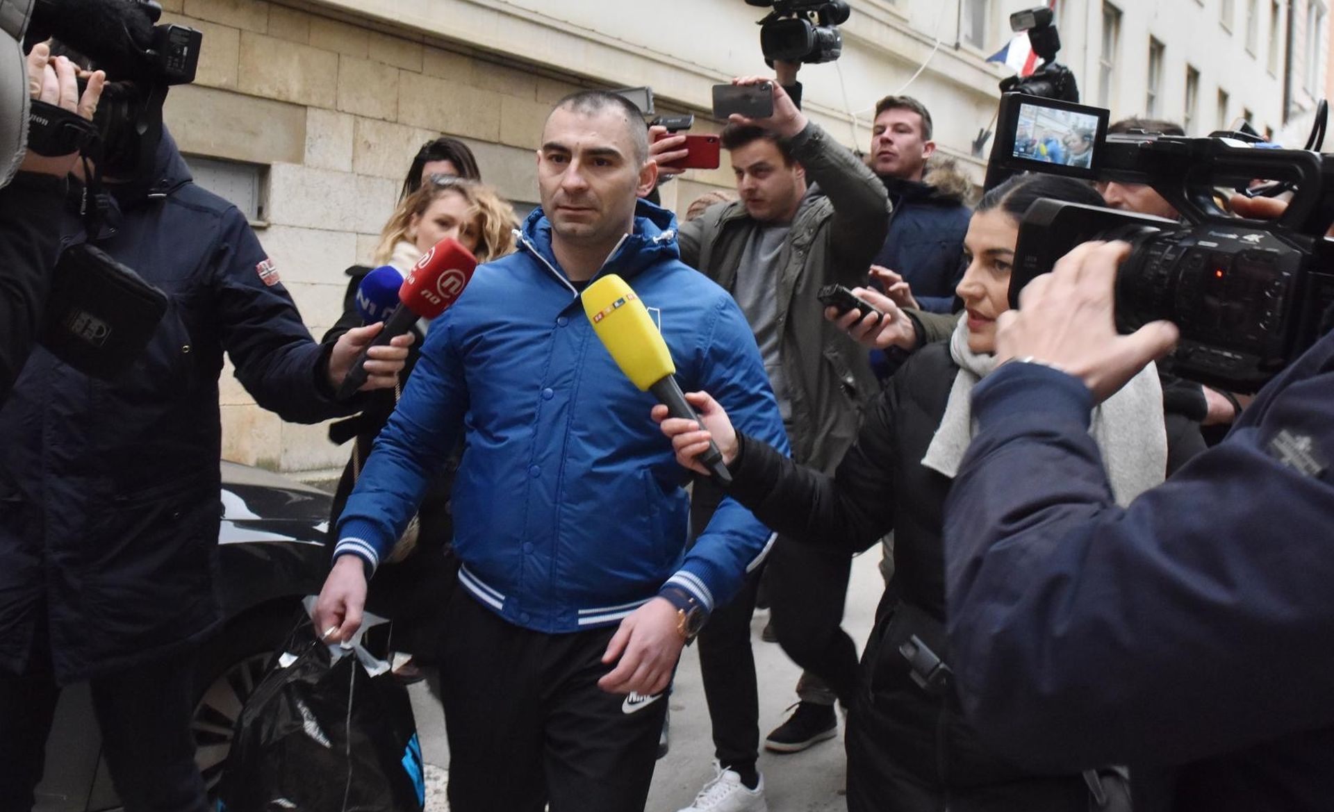 Zadar:  Darko Kovačević Daruvarac pušten iz zadarskog pritvora 10.02.2019., Zadar - Darko Kovacevic Daruvarac pusten iz zadarskog pritvora.
Photo: Hrvoje Jelavic/PIXSELL