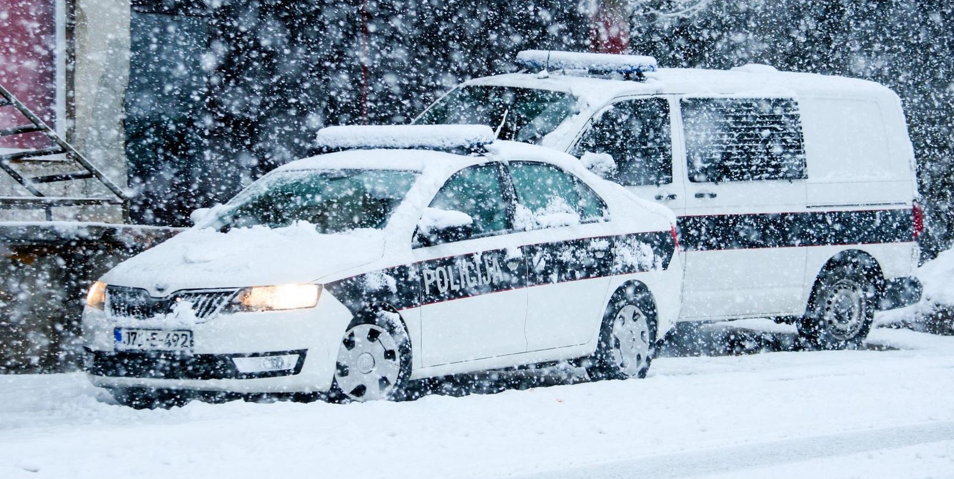 Policijska patrola s dugim cijevima na putu Sarajevo - Konjic 11.02.2019, Konjic, Bosna i Hercegovina - Policijska patrola s dugim cijevima na putu Sarajevo - Konjic. Photo: Armin Durgut/PIXSELL
