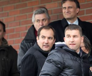 05.03.2011. Zadar - 1. HNL, 20. kolo, NK Zadar - HNK Hajduk. Igor Stimac i Jakov Surac
Photo: Filip Brala/PIXSELL