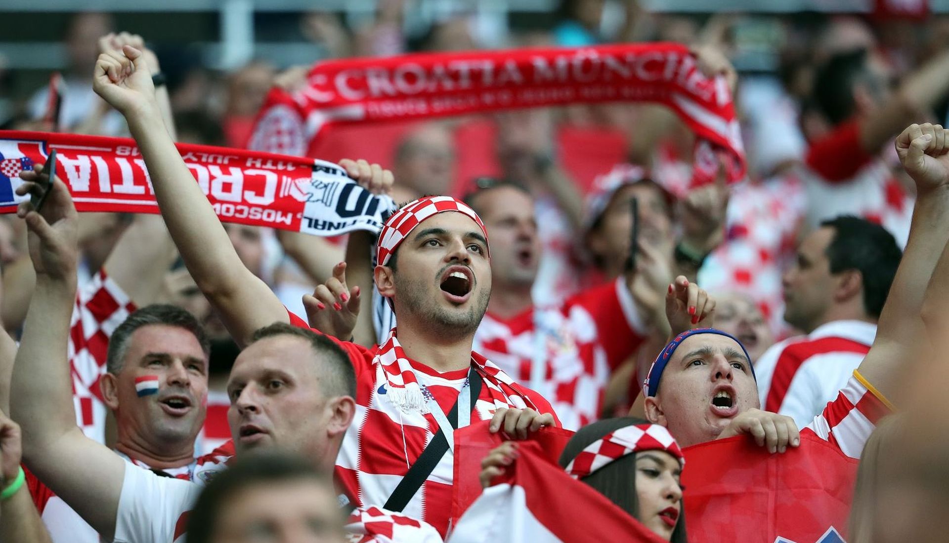 11.07.2018.., stadion Luznjiki, Moskva, Rusija - Svjetsko nogometno prvenstvo 2018., polufinale, Hrvatska - Engleska. Navijaci. 
Photo: Igor Kralj/PIXSELL