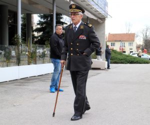11.12.2017., Zagreb - Dolazak pred Koncertnu dvoranu Vatroslava Lisinskog na komemoraciju za generala Slobodana Praljka. General Ivan Tolj. 
Photo: Patrik Macek/PIXSELL