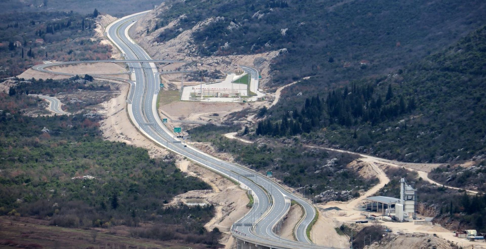 13.03.2018., Ploce - Dionica A1 od cvora Ceveljusa do Ploca u zimskom periodu bez velikog prometa. 
Photo: Ivo Cagalj/PIXSELL