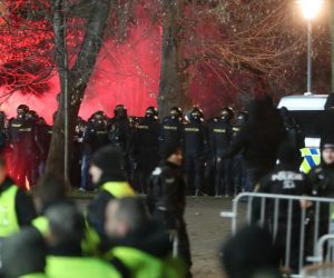 14.02.2019., Plzen, Ceska – Neredi ispred stadiona uoci pocetka prva utakmica 1/16 finala UEFA Europa lige: FC Viktoria Plzen – GNK Dinamo Zagreb. Photo: Igor Kralj/PIXSELL