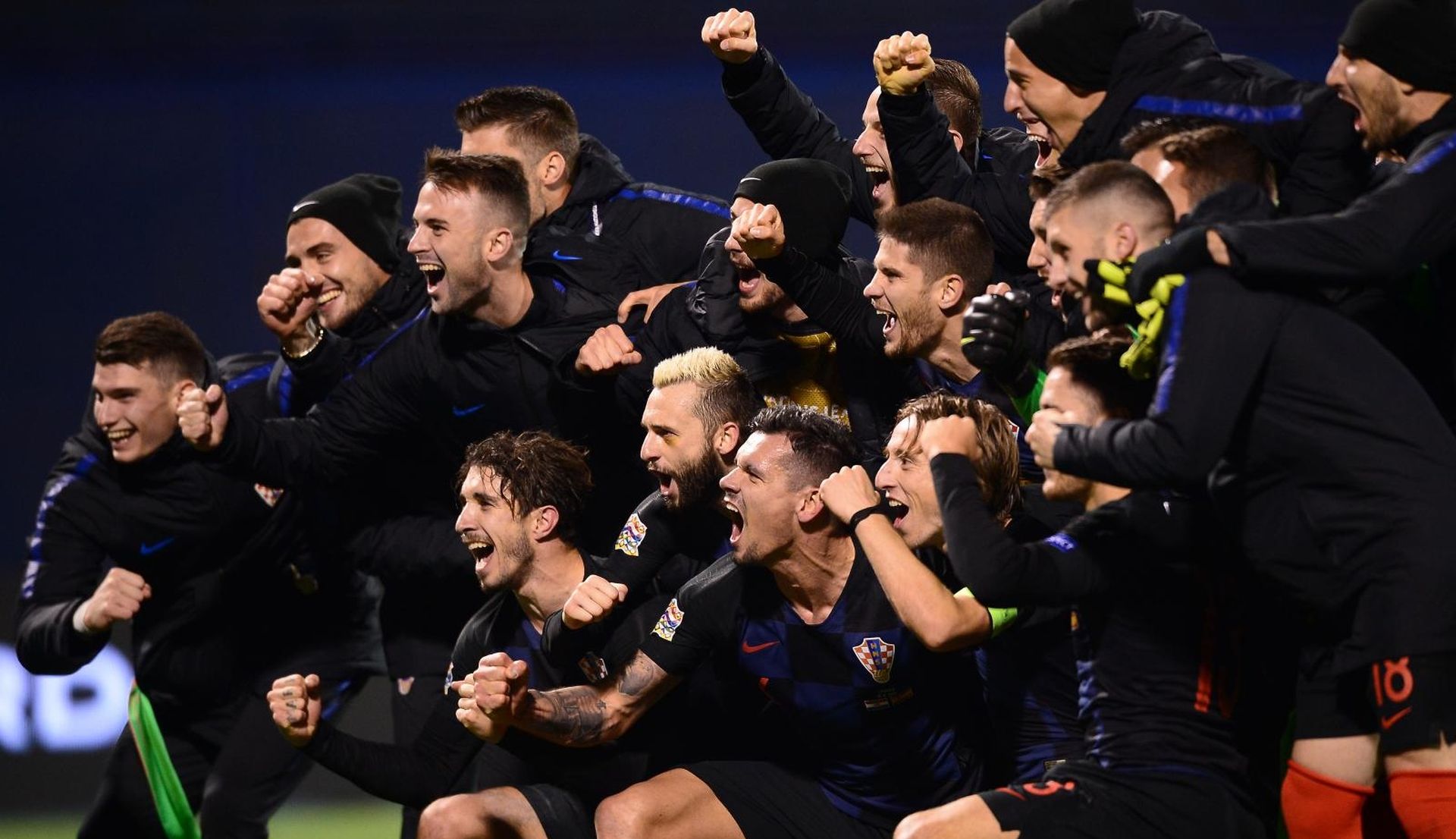 15.11.2018., stadion Maksimir, Zagreb - UEFA Liga nacija, Liga A, skupina 4, 3. kolo, Hrvatska - Spanjolska. Slavlje. Photo: Marko Prpic/PIXSELL