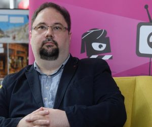 18.05.2018., Zagreb - U medijoteci Francuskog instituta odrzano je predstavljanje sluzbenog programa 65. Pula Film Festivala. ravnatelj HAVC-a Daniel Rafaelic Photo: Marko Lukunic/PIXSELL