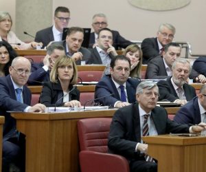 Zagreb: Točno u podne zastupnici su započeli s glasovanjem o raspravljenim točkama 20.02.2019., Zagreb - Tocno u podne zastupnici su poceli glasovanje o raspravljenim tockama, medju kojima je i zakon o privatizaciji Ine.
Photo: Patrik Macek/PIXSELL