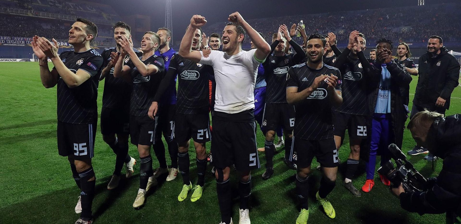 21.02.2019., Stadion Maksimir, Zagreb - UEFA Europa liga, 1/16 finala, uzvratna utakmica: GNK Dinamo Zagreb - FC Viktoria Plzen. Arijan Ademi, Sadegh Moharrami. 
Photo: Goran Stanzl/PIXSELL