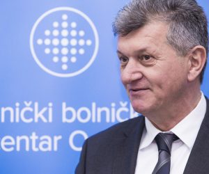 22.02.2019., Osijek - Ministar zdravstva Milan Kujundzic, posjetio je Klinicki bolnicki centar Osijek te tom prigodom svecano pustio u rad SPECT/CT uredjaj na Klinickom zavodu za nuklearnu medicinu i zastitu od zracenja vrijedan nepunih 5 milijuna kuna. 
Photo: Davor Javorovic/PIXSELL