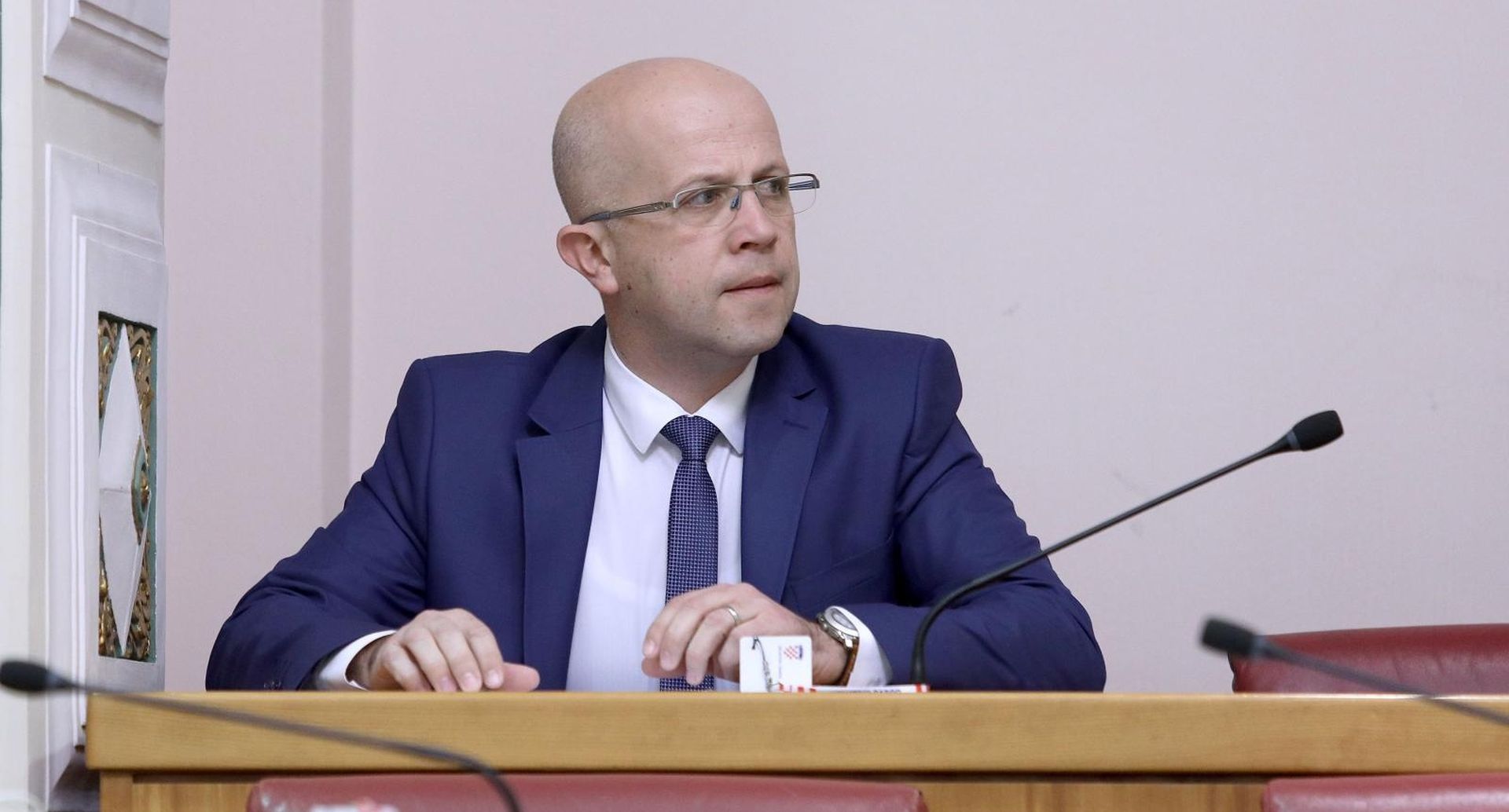 23.01.2019., Zagreb - Sabor je 11. sjednicu nastavio raspravom o konacnom prijedlogu zakona o podacima i informacijama u zdravstvu. Emil Daus.
Photo: Patrik Macek/PIXSELL