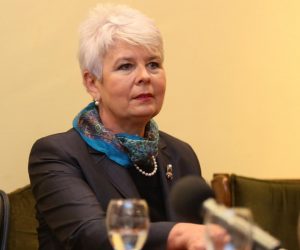 24.10.2017., Zagreb - Na tribini "Zenski glas utorkom od 19" o zenama i snaznijem javnom angazmanu sudjelovale bivsa premijerka Jadranka Kosor, bivsa ministrica obrane Zeljka Antunovic, komunikacijska strucnjakinja Ankica Mamic i moderatorica Mladenka Saric.
Photo: Matija Habljak/PIXSELL