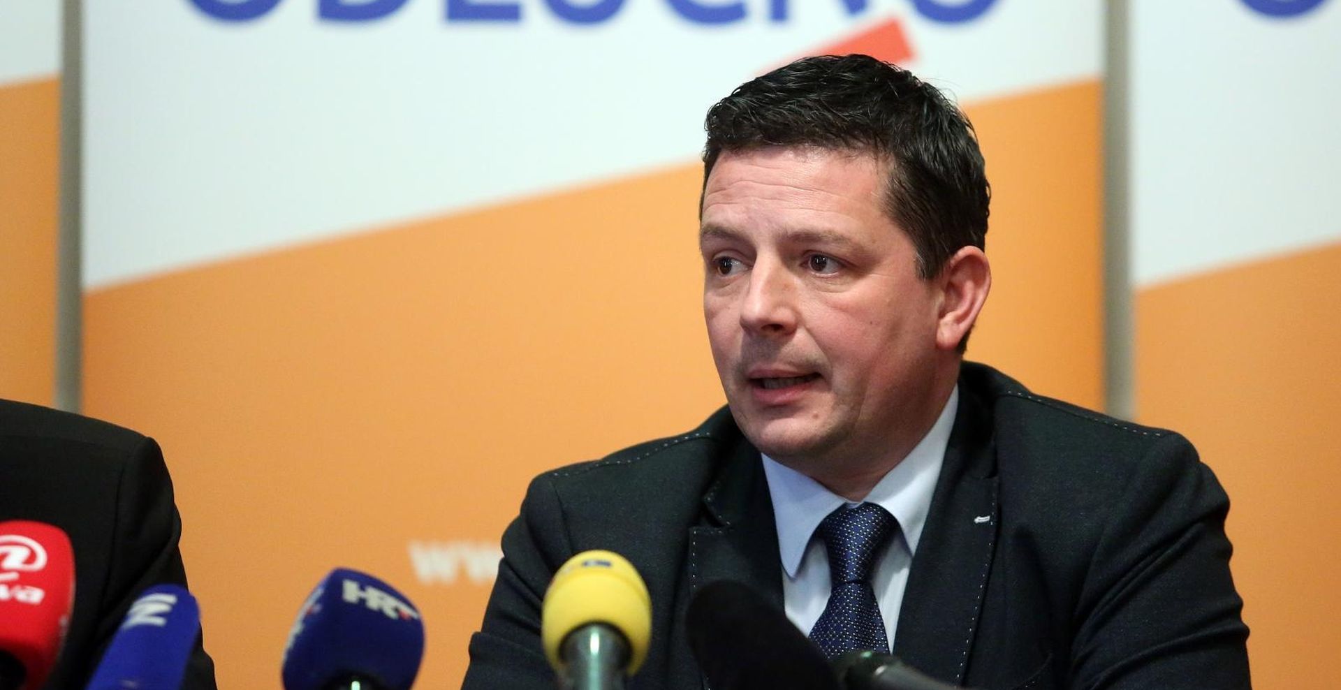 27.01.2018., Zagreb - Konferenicja za medije Hrvatske narodne stranke nakon prve Konstituirajuce sjednica Sredisnjeg odbora HNS-a za cijeg predsjednika je izabran Tomislav Stojak.
Photo: Borna Filic/PIXSELL