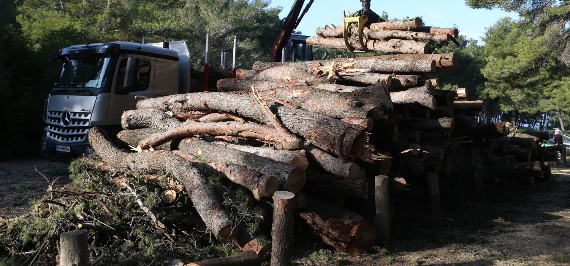 Split: Započeli radovi u Park šumi Marjan i uklanjanje stabala oboljelih od potkornjaka 27.02.2019., Split - Predstavnici Park sume, grada i izvodjaca na Benama odrzali konferenciju za medije u povodu pocetka radova na ukljanjanju stabala oboljelih od potkornjaka.
Photo:Ivo Cagalj/PIXSELL