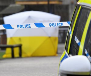 FILE PHOTO: A police car is parked next to crime scene tape, as a tent covers a park bench on which former Russian inteligence officer Sergei Skripal, and a woman were found unconscious after they had been exposed to an unknown substance, in Salisbury FILE PHOTO: A police car is parked next to crime scene tape, as a tent covers a park bench on which former Russian inteligence officer Sergei Skripal was found unconscious in Salisbury, Britain, March 6, 2018. REUTERS/Toby Melville/File Photo Toby Melville