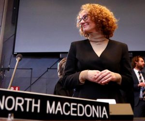 North Macedonian Defence Minister Sekerinska attends a NATO defence ministers meeting in Brussels North Macedonian Defence Minister Radmila Sekerinska attends a NATO defence ministers meeting at the Alliance headquarters in Brussels, Belgium February 14, 2019.  REUTERS/Francois Lenoir FRANCOIS LENOIR