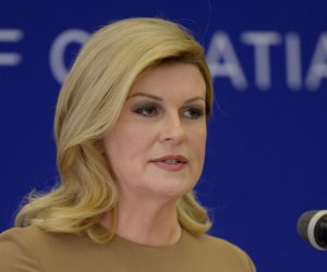 Zagreb, 16.02.2019 -  Hrvatska predsjednica Kolinda Grabar Kitarović održala je tiskovnu konferenciju u prigodi četvrte obljetnice njezinog polaganja svečane prisege kao Predsjednice Republike.foto HINA/ Tomislav PAVLEK /tp