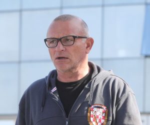 12.10.2018., Vukovar - Trg Republike u Vukovaru. Predsjednik Savjeta za branitelje Grada Vukovara Tomislav Josic prosetao gradom. Zoltan Kabok Photo: Sanjin Strukic/PIXSELL